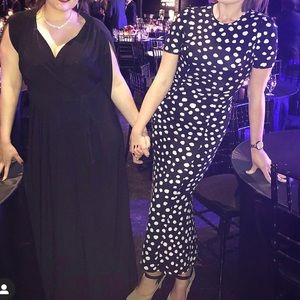 Black dress with white polka dots (tall)